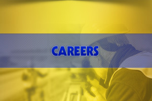 Careers on gold background