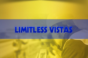 Limitless Vistas on gold background