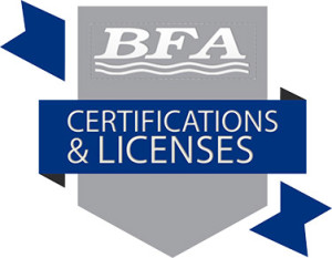 BFA certifications and licenses badge